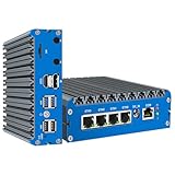Firewall Micro Appliance N100, Lüfterloser Mini-PC Barebone mit 4-Port i226 2,5G LAN,...