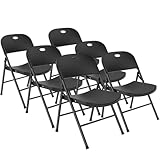 Gartenstühle 6er Set, Gartenstuhl Klappbar mit Verstärktem Stahlrahmen für...