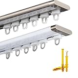 Decke Vorhangschiene en Aluminiumlegierung, 320 cm Vorhangschienen mit leichtgängigen...