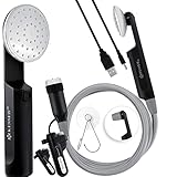KESSER® Campingdusche mit Akku Tauchpumpe Handbrause 2X 2200mAh-Lithium-Akku,...