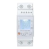 Smart Energiezähler Tuya WiFi Bidirektionales Energiemessgerät Einphasig 80A KWh...