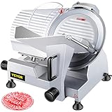 VEVOR Aufschnittmaschine Gastro Allesschneider Edelstahl 10 Zoll Schneidemaschine Küche...