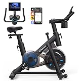MERACH Heimtrainer Fahrrad, Leises Hometrainer Fahrrad mit Verbessertem LCD-Monitor,...