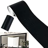 10 Meter schwarze Tapetenbordüre, schwarze Holzmaserung, zum Abziehen und Aufkleben,...