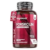 Forskolin Kapseln - 1000mg Coleus Forskohlii Extrakt - 60 Kapseln - Für Veganer &...
