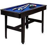 GAMES PLANET 4 ft Billardtisch COMPACT + Zubehör, 3 Farbvarianten, 122x61x76 cm...