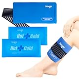 NEWGO Wiederverwendbare Kühlpads, 27,5 x 13,5 cm Weiche Gelpacks für Kalt- und...