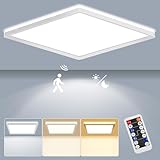LEZOE LED Deckenleuchte mit Bewegungsmelder, 24W 2400LM Radar Sesor LED...