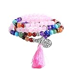 BESTYASH 1 Stück 108 Rosa Kristallarmband geburtstags geburtstagsgeschenk Party bracelet...