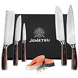 JONETSU Profi Küchenmesser Set 5-teilig Premium Japanisches Messerset Hochwertiger...