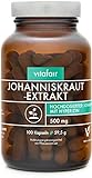 VITAFAIR Johanniskraut Reiner Extrakt (8:1 = 5000mg Rohes Pulver Pro Kapsel) - 100 Kapseln...