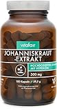 VITAFAIR Johanniskraut Reiner Extrakt (8:1 = 5000mg Rohes Pulver Pro Kapsel) - 100 Kapseln...