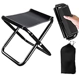 BTIUGYI Camping Hocker Tragbarer Klapphocker, Mini-Klapphocker und Leicht Sitz Falthocker...