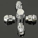VBNYBA Radnabenmuttern 4 Stück Radnabenmuttern 12 X 1,5 Mm 60 Grad Autozubehör...