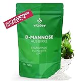 Vitabay D-Mannose Pulver aus Birke 100g - D Mannose Pulver Birke - Vegan,...