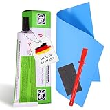 Poolkleber wasserfest - Pool Reparaturset – Für PVC-Poolfolien, inkl. zuschneidbarer...