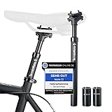 TerrainMate Sattelstütze Gefedert für E-Bike, Trekking, MTB, Citybike Federsattelstütze...