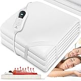 KESSER® Wärmeunterbett 150x80cm mit Abschaltautomatik Fernbedienung | Heizdecke mit 3...