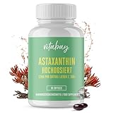 Vitabay Astaxanthin 12 mg Hochdosiert & Vegan - 90 Softgel Kapseln Laborgerpüft...