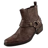 MUSTANG Herren Western-Stiefel Braun, Schuhgröße:EUR 41