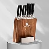 Klarstein Messerblock mit Messer, 7-Teiliges-Set mit Block, 7 Küchenmesser &...