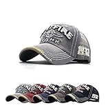 TRABIG Cap Herren Damen atmungsaktiver Retro-Stil, Baseball Cap Unisex Baumwolle,...