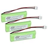 vhbw 3X Akku kompatibel mit Medion MD82622, MD83001, MD83022, MD83091, MD83166,...