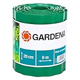 Gardena Raseneinfassung 20 cm hoch: Ideale Rasen-Abgrenzung, auch für Beete, 9 m,...