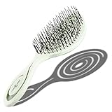 Chiara Ambra Bio Haarbürste, Haarbürste ohne Ziepen, Entwirrbürste geeignet für Locken...