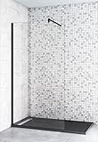 Aica Sanitär Walk in Dusche 50cm Duschabtrennung Walkin Duschwand 10mm Nano...