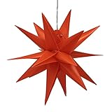 Posten Anker XXL 60 cm Weihnachtsstern Rot I LED Leucht Stern I Leuchtstern...