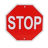 Parkplatzmarkierung, Stoppschild aus Aluminium, Raumdekoration, Hochreflektierende Folie,...