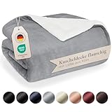 Blumtal Premium Sherpa Kuscheldecke flauschig - Wohndecke Kuscheldecke 150x200...