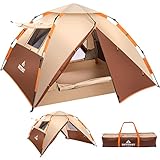 BETENST Camping Zelt, Pop Up Zelt 3 Personen Familie Kuppelzelt Wasserdicht...