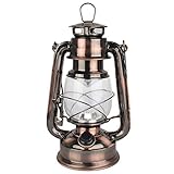 Vintage LED Hurricane Laterne, warm weiß Batterie betrieben Laterne, antike...