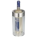 axentia Flaschenkühler transparent, Behälter zum Kühlen von Wein, Sekt,...