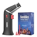Sondiko Crème Brulée Brenner S928, Flambierbrenner mit drehbarem Brennerkopf,...