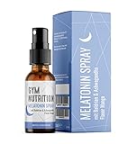 Melatonin Einschlaf Spray, mit Baldrian, Ashwagandha & Vitamin B6 - natürliches...