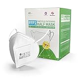 40 FFP2 Maske - EU CE zertifizierte Masken nach EN149:2001+A1:2009 - Atemschutzmaske...