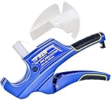 S&R Rohrschneider mit 2 Klingen, Ratschen-Rohrschere, Leitungsschneider für...
