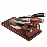YuPinDiZu Messerblock aus Holz, für vier Messer, Messer nicht im Lieferumfang enthalten