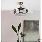 Brightium DC 5xe27 107d Ventilator, 3 ausklappbare Flügel, 6 Geschwindigkeiten,...