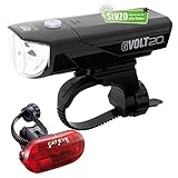 Fahrrad-Beleuchtungskit Cateye GVolt 20RC, mit STVO Zulassung (Cateye GVolt20 RC,...