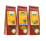3 Blütentees 'Eistee Erfrischung' - Bio Griechischer Bergtee, Bio Hibiskusblüten,...