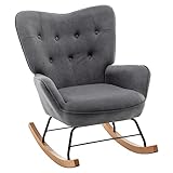 HollyHOME Schaukelsessel Schwingsessel Schaukelstuhl Sessel Wohnzimmer...