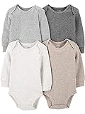 Simple Joys by Carter's Unisex Baby Long-Sleeve Thermal Bodysuits, Pack of 4...