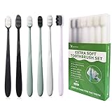 EasyHonor Extra weiche Zahnbürste für empfindliches Zahnfleisch, Micro-Nano...