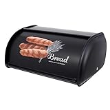 KJHBV 1 x Brotkasten, Brotbehälter, Brotkörbe, Brothalter für Küchentheke, Brot, Buddy...