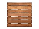 Belladoor Terrassenfliese Bangkirai | 1 Stück x 50 x 50 x 2,4 cm = 0,25 m² | Fein...