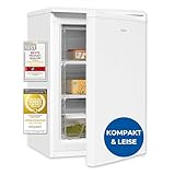 Exquisit Gefrierschrank, 4-Sterne-Gefrieren, Gefrierschrank klein, 86 Liter,...